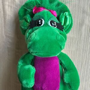 Vintage Barney Baby Bop Plush Dinosaur 1992 Golden Bear Co